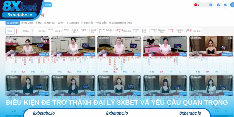 Điều kiện để trở thành đại lý 8xbet và những yêu cầu quan trọng