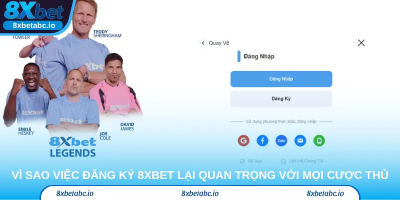 Vì sao việc đăng ký 8Xbet lại quan trọng với mọi cược thủ?